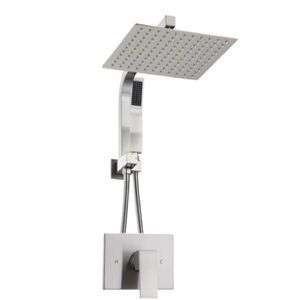 Modern Silver Shower System